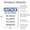 Signmission No Alcohol Or Drugs Allowed, 12 in W x Rectangle, Aluminum OS-2PACK-NS-A-1218-V-16001 - alternate 5